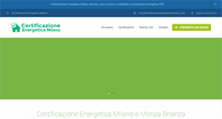 Desktop Screenshot of certificazioneenergeticamilano.com